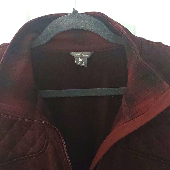 NWOT Eddie Bauer Quilted Fleece Lined Hunter Outdoor Jacket Berry Purple Size L - Picture 5 of 11